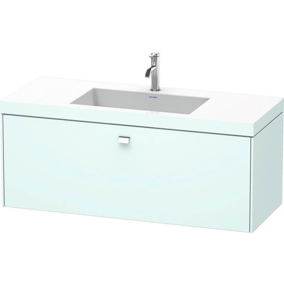 Duravit Brioso C-Bonded Wall-Mounted Vanity  Light Blue Matte