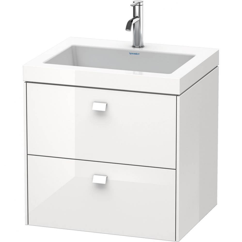 Duravit Brioso C-Bonded Wall-Mounted Vanity  White Matte