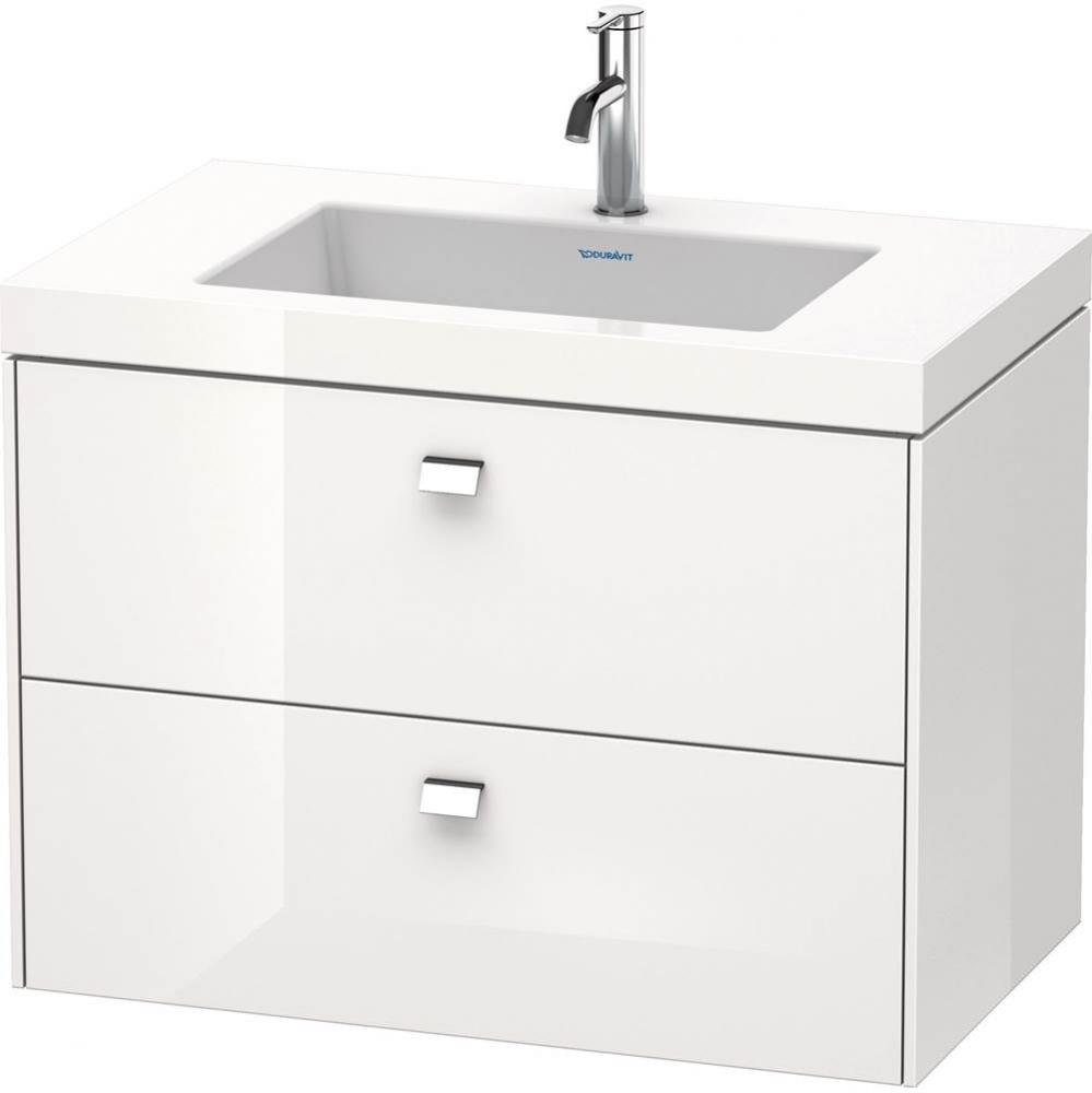 Duravit Brioso C-Bonded Wall-Mounted Vanity  Taupe Matte