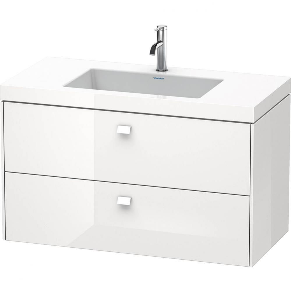 Duravit Brioso C-Bonded Wall-Mounted Vanity  Graphite Matte