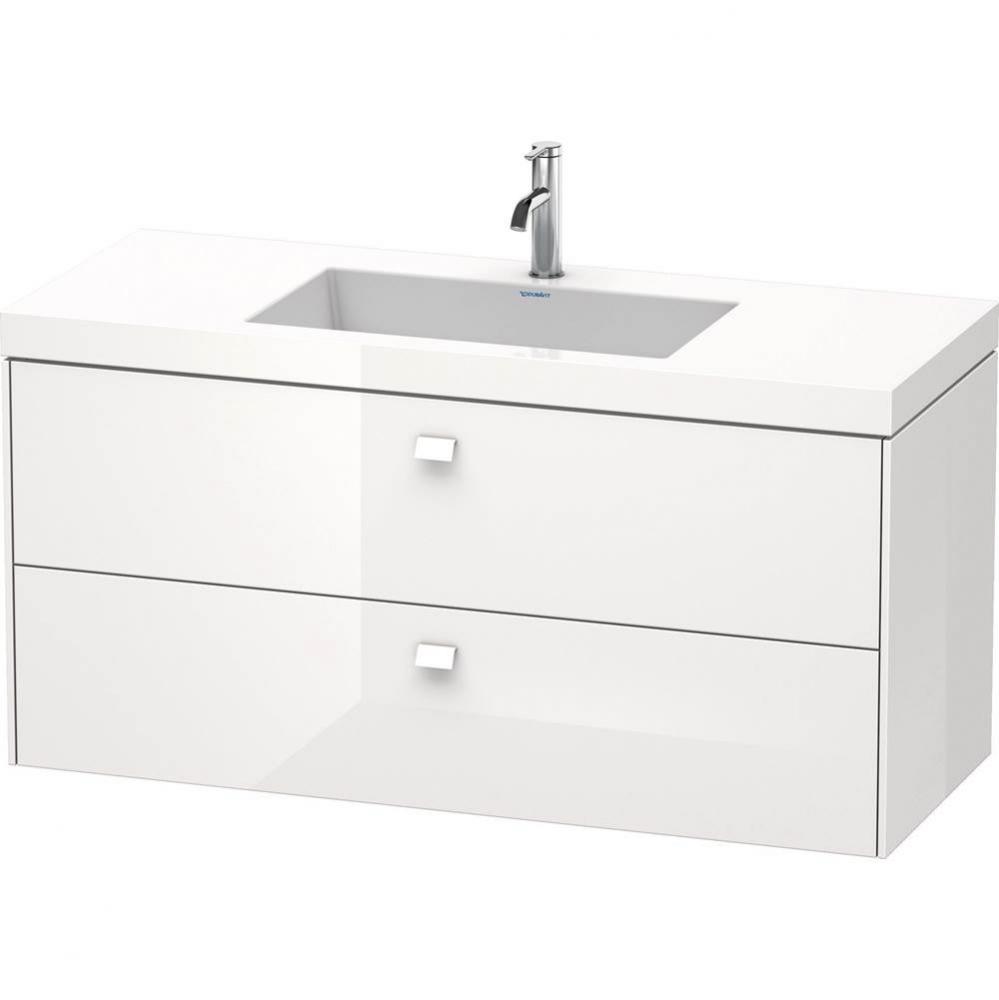 Duravit Brioso C-Bonded Wall-Mounted Vanity  Graphite Matte