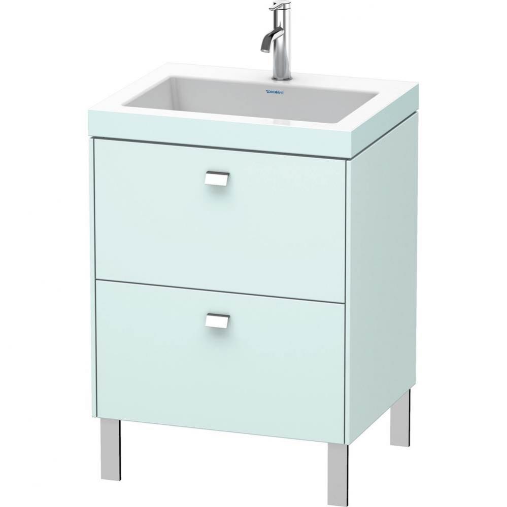 Duravit Brioso C-Bonded Floorstanding Vanity  Light Blue Matte