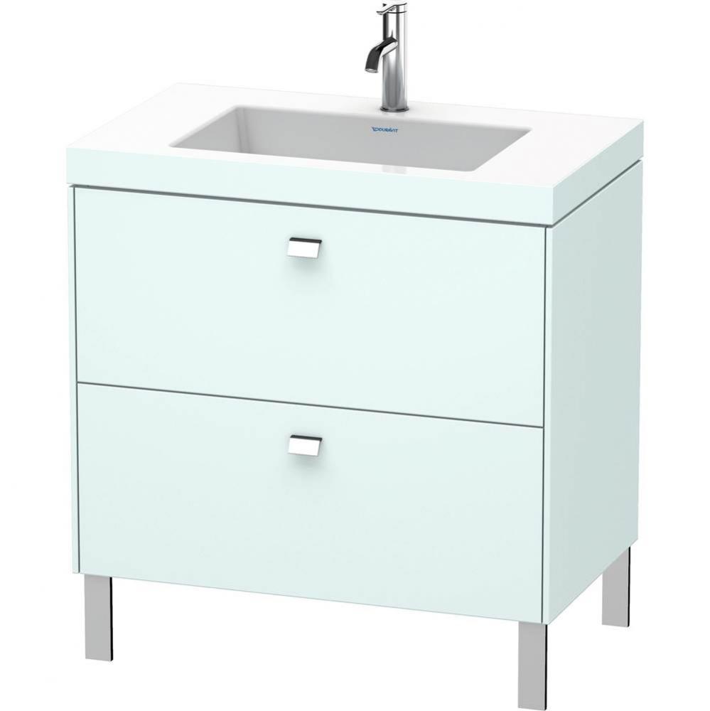 Duravit Brioso C-Bonded Floorstanding Vanity  Light Blue Matte