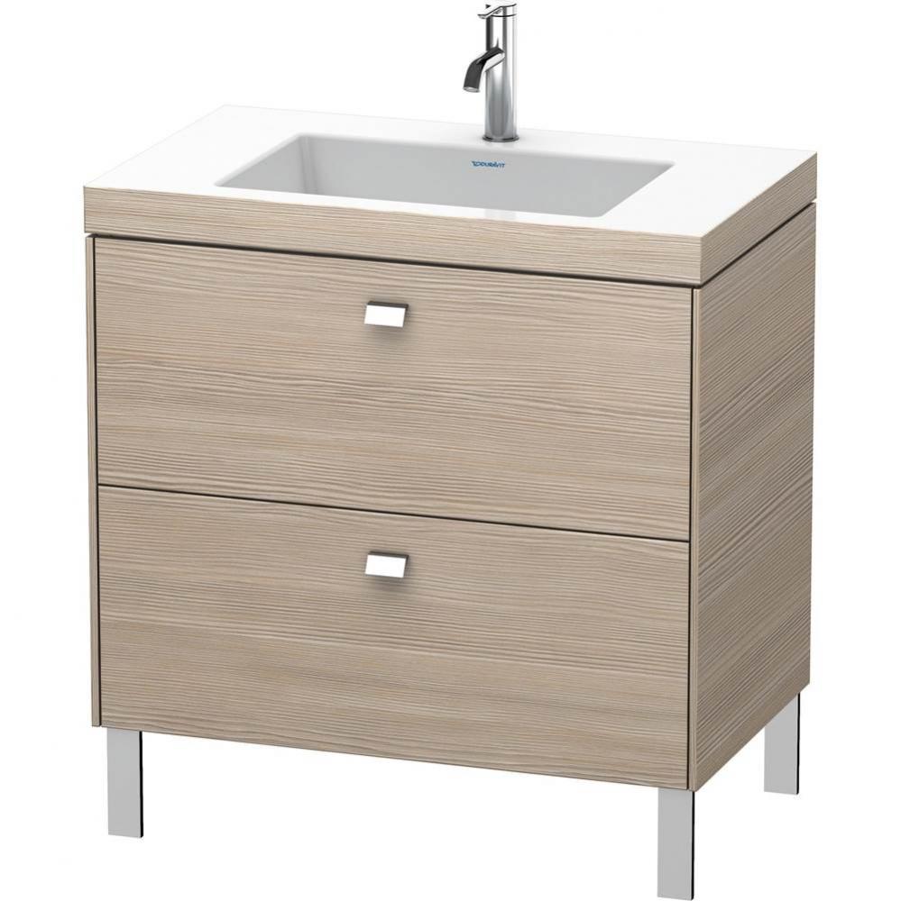 Duravit Brioso C-Bonded Floorstanding Vanity  Pine Silver