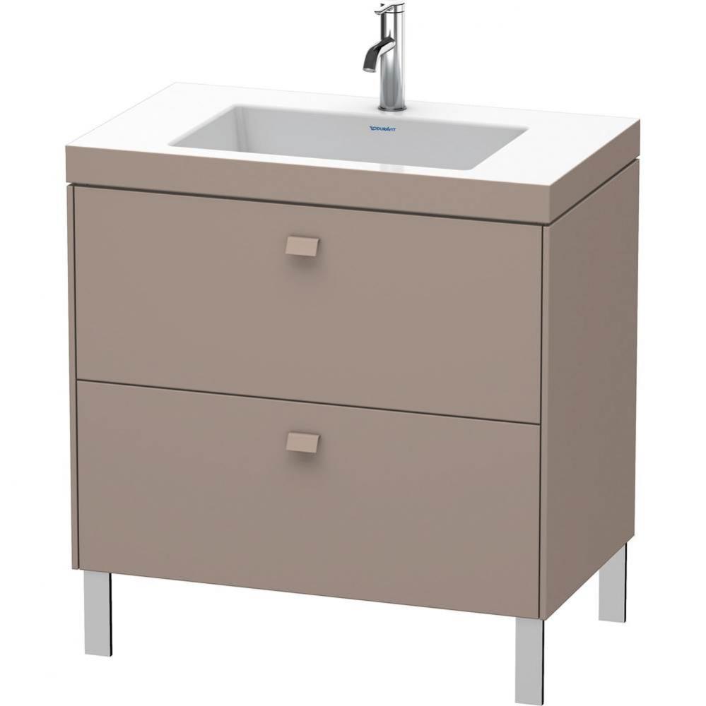 Brioso Two Drawer C-Bonded Floorstanding Vanity Kit Basalt