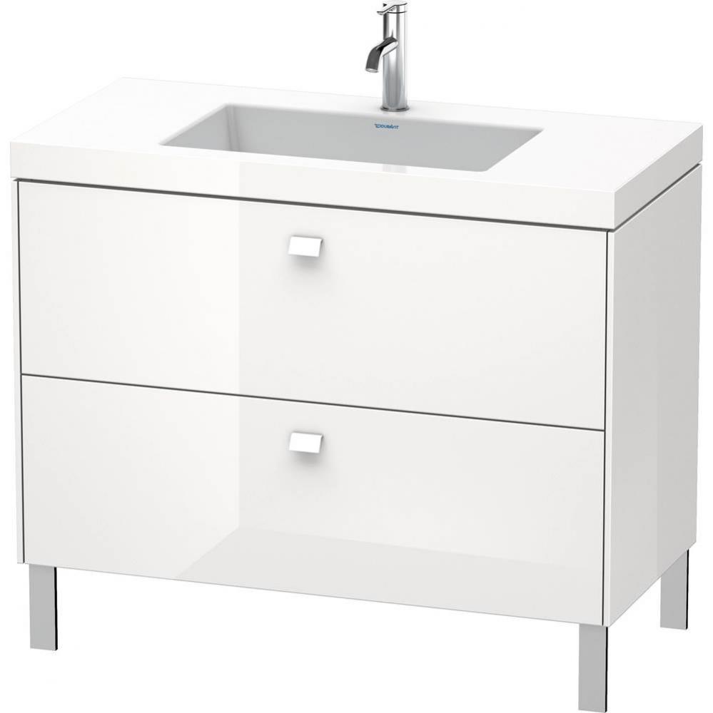 Duravit Brioso C-Bonded Floorstanding Vanity  White High Gloss