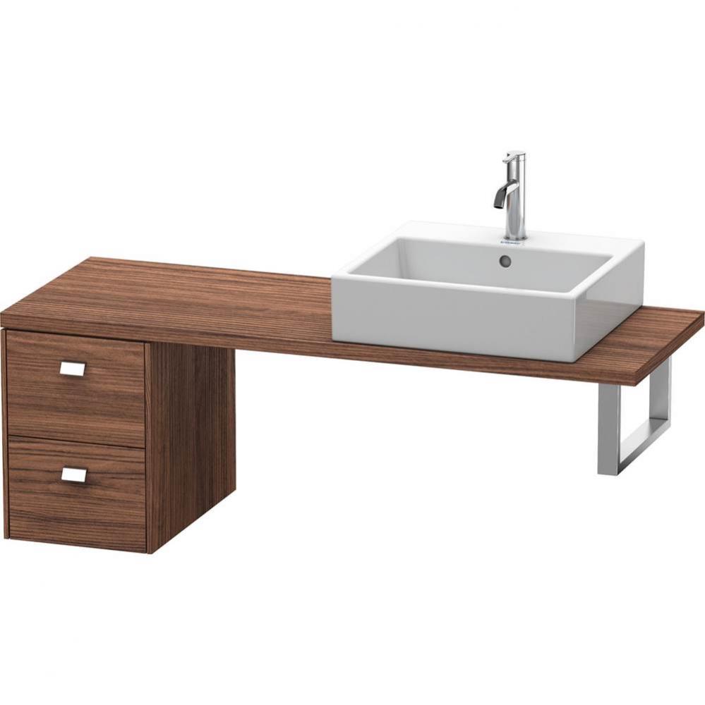 Duravit Brioso Low Cabinet for Console  Dark Walnut