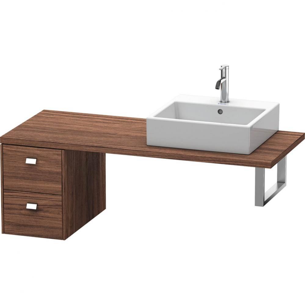 Duravit Brioso Low Cabinet for Console  Dark Walnut