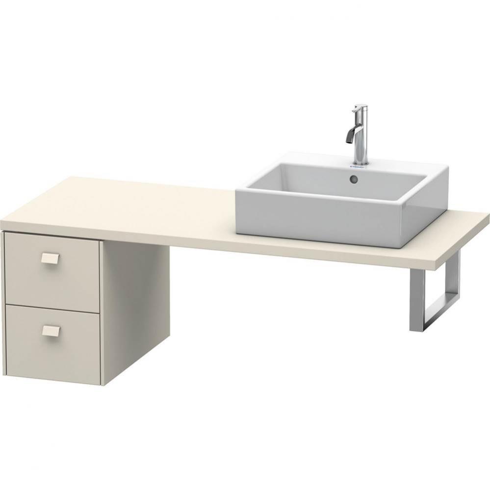 Duravit Brioso Low Cabinet for Console  Taupe Matte