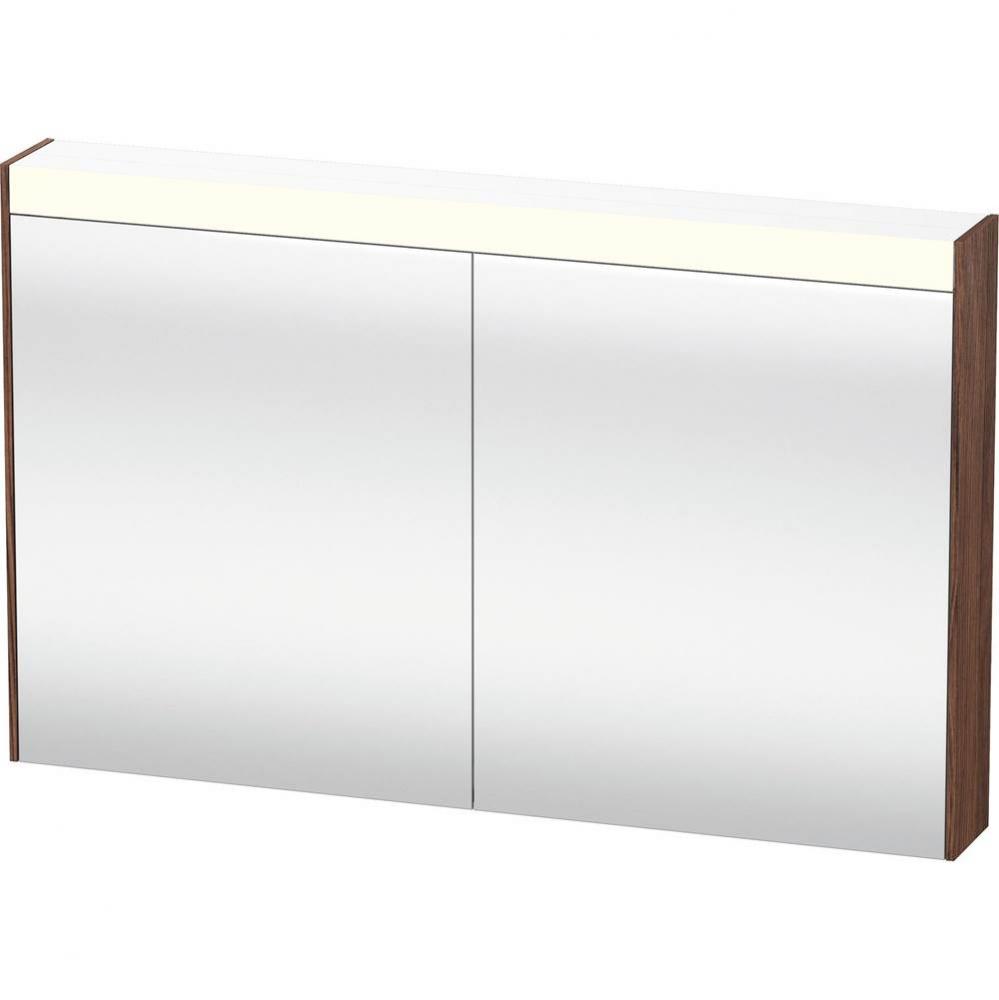 Brioso Mirror Cabinet with Lighting Walnut Dark