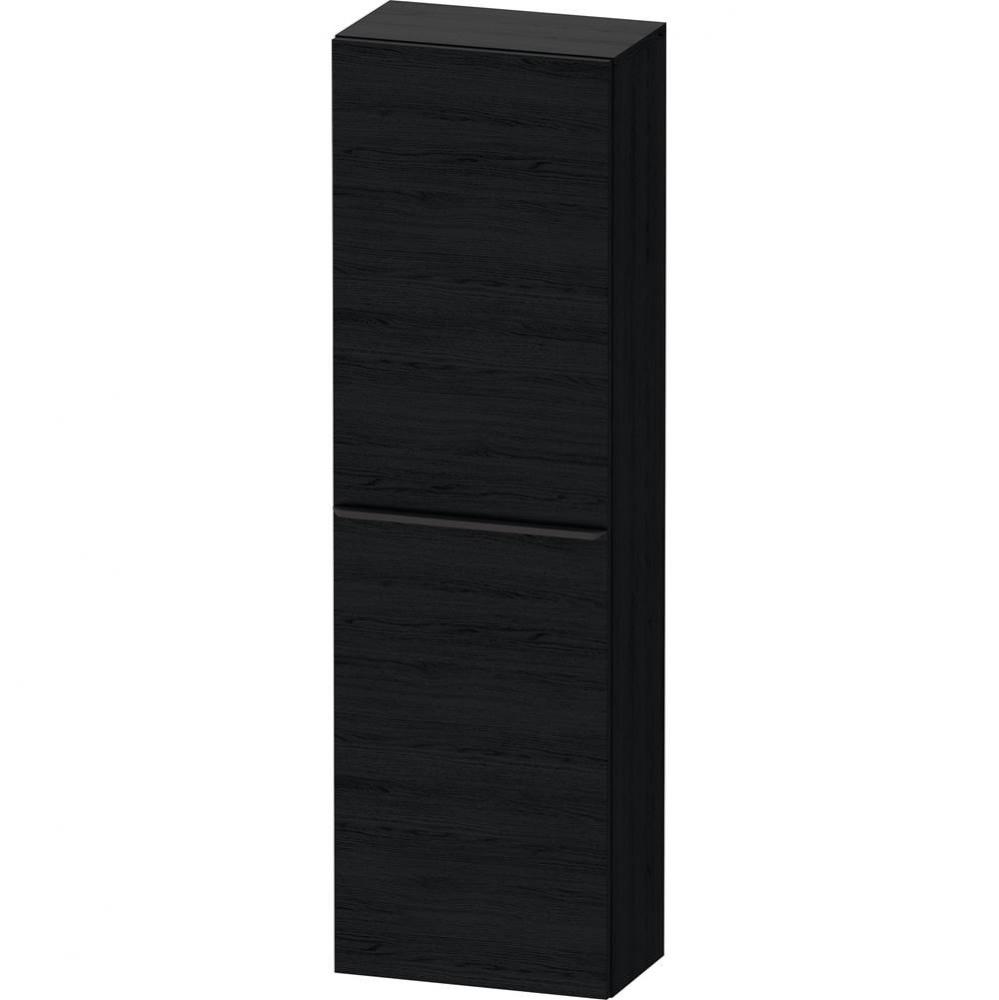 D-Neo Wall-Mount Semi-Tall Cabinet Oak Black