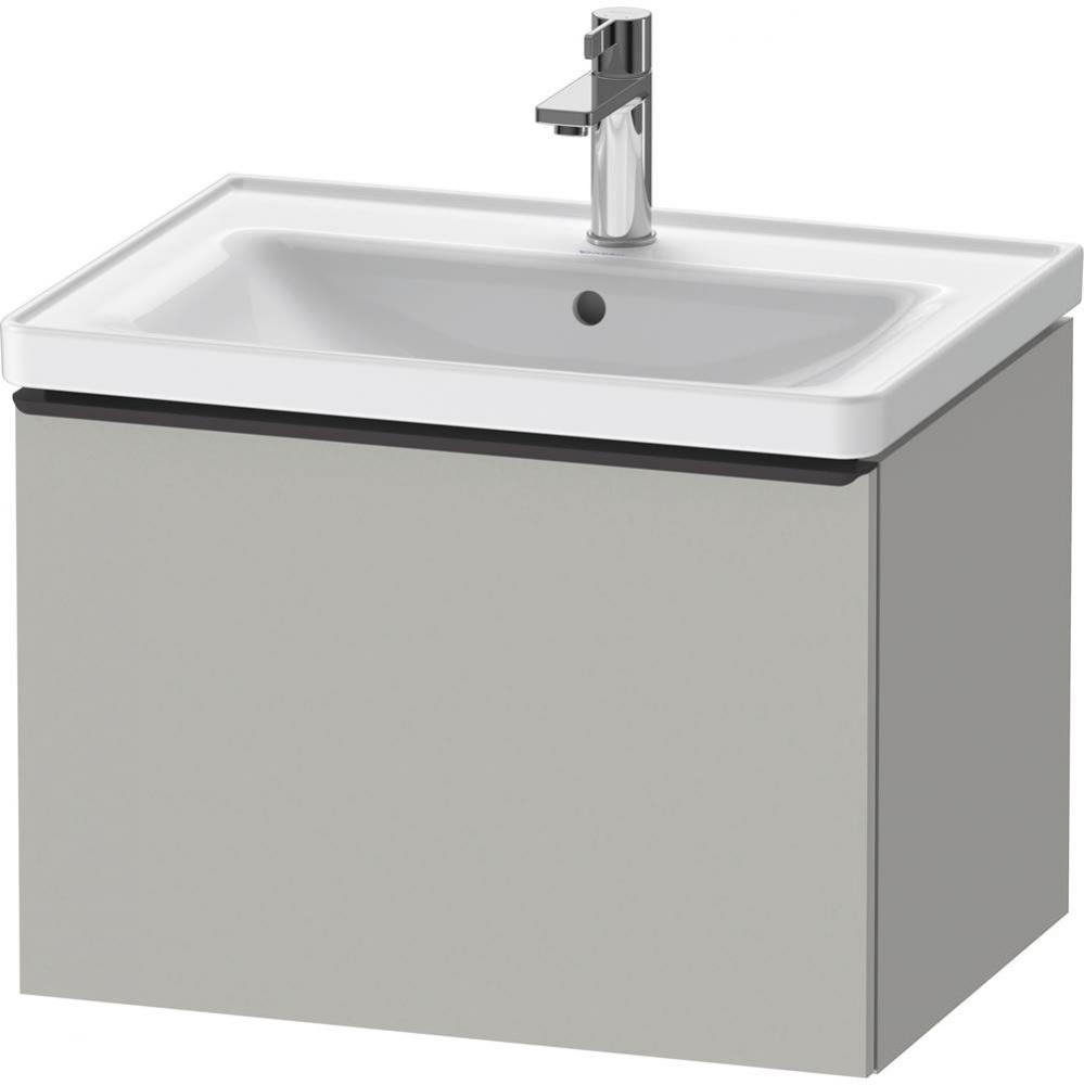 D-Neo One Drawer Wall-Mount Vanity Unit Concrete Gray