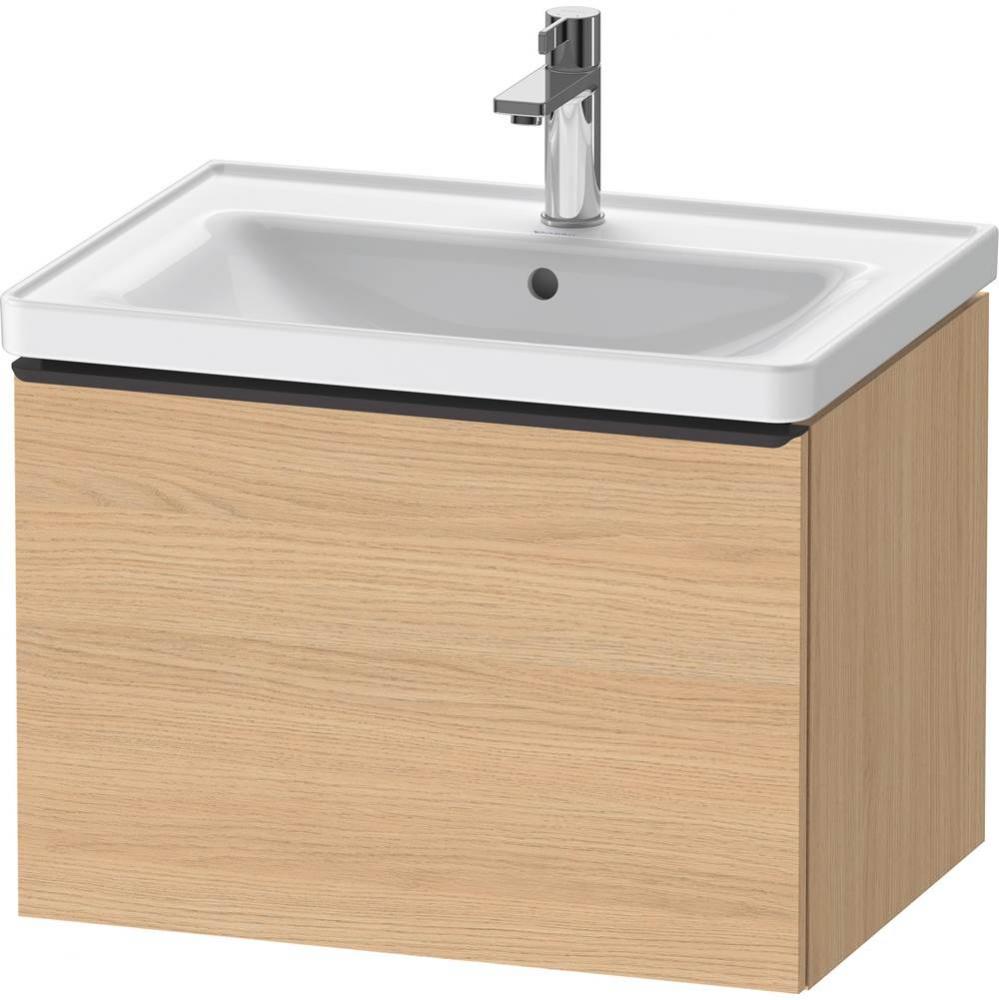 D-Neo One Drawer Wall-Mount Vanity Unit Natural Oak