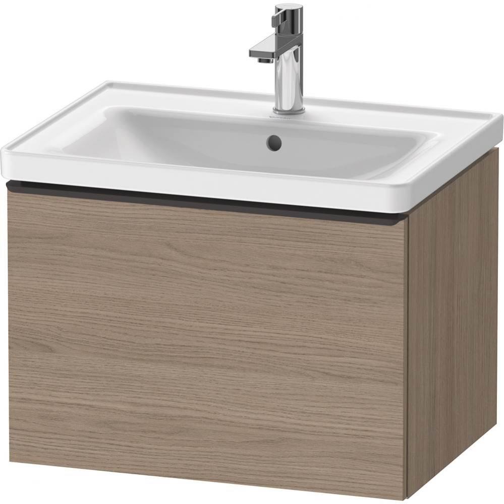 D-Neo One Drawer Wall-Mount Vanity Unit Oak Terra