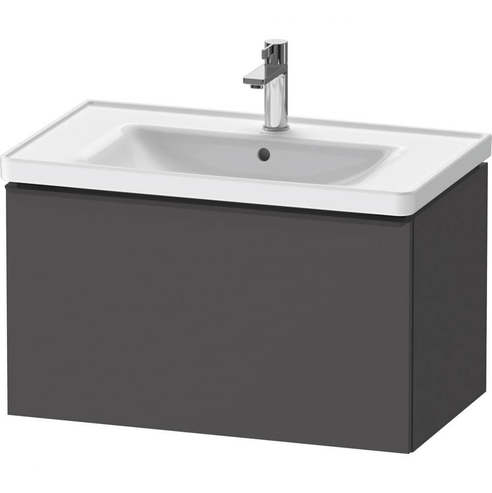 D-Neo One Drawer Wall-Mount Vanity Unit Graphite Matte