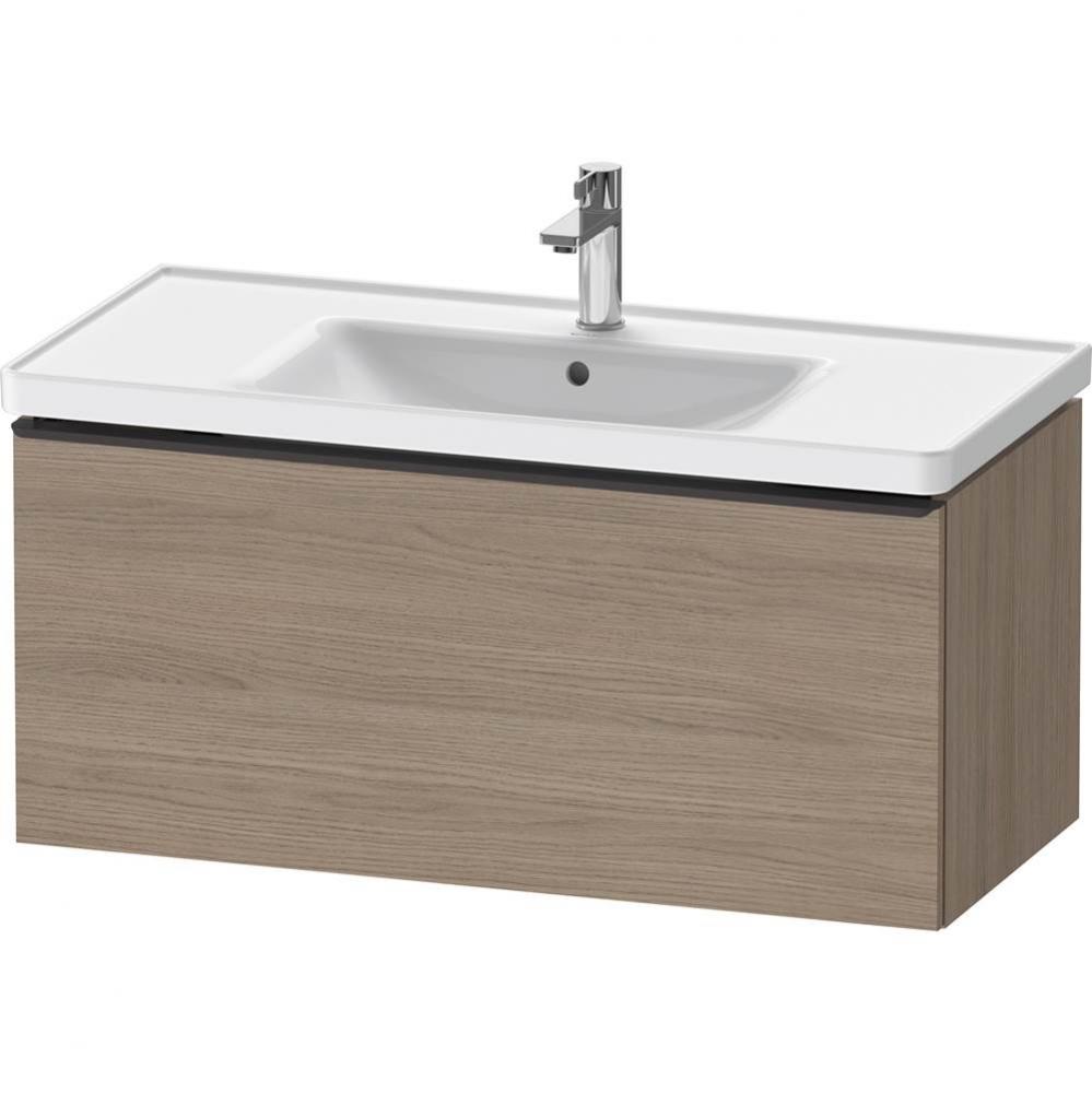 D-Neo One Drawer Wall-Mount Vanity Unit Oak Terra