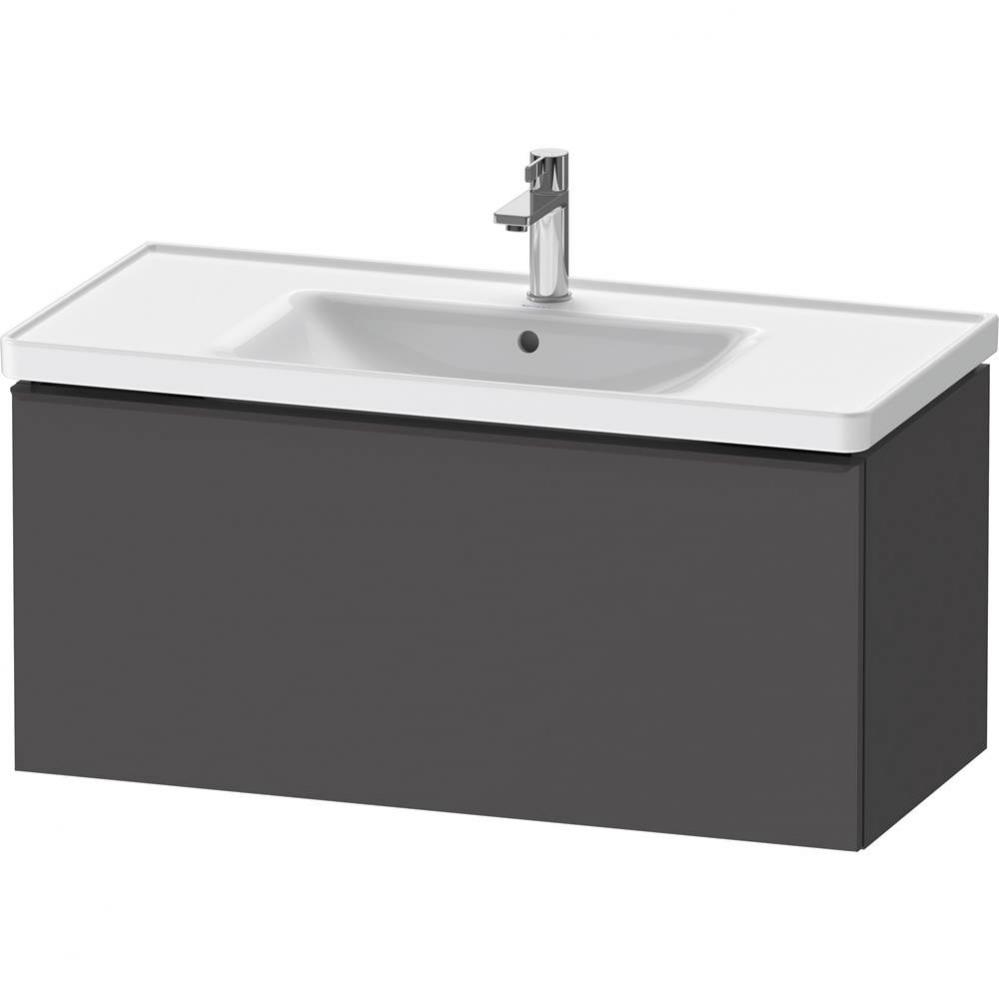 D-Neo One Drawer Wall-Mount Vanity Unit Graphite Matte