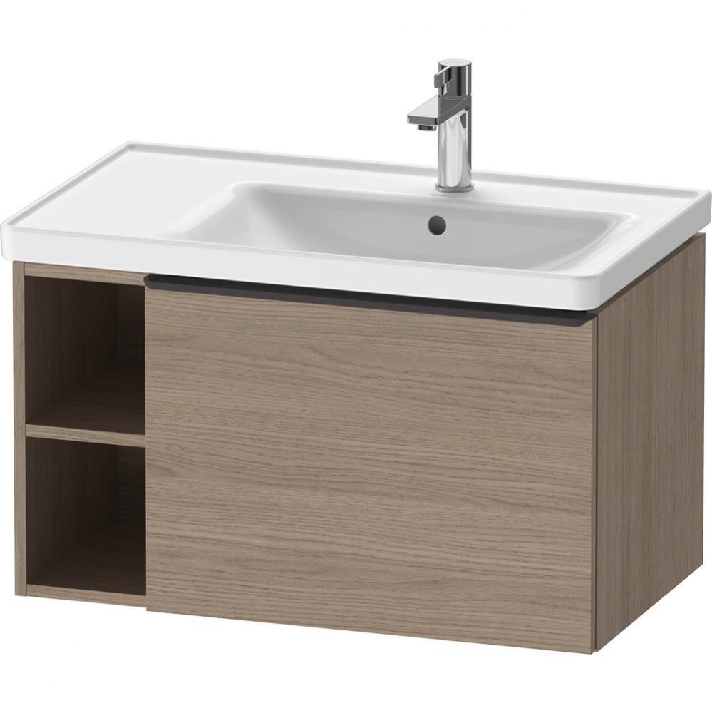 D-Neo One Drawer Wall-Mount Vanity Unit Oak Terra