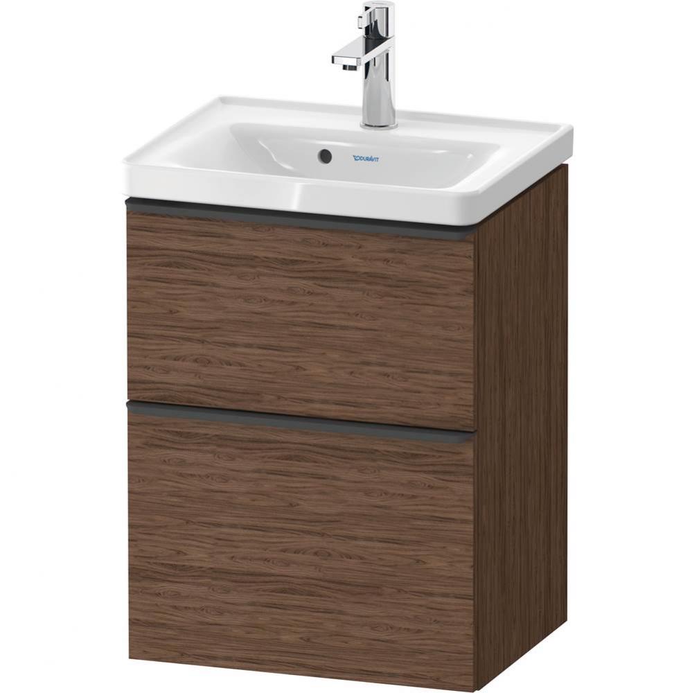 D-Neo Vanity Unit Wall-Mounted Walnut Dark