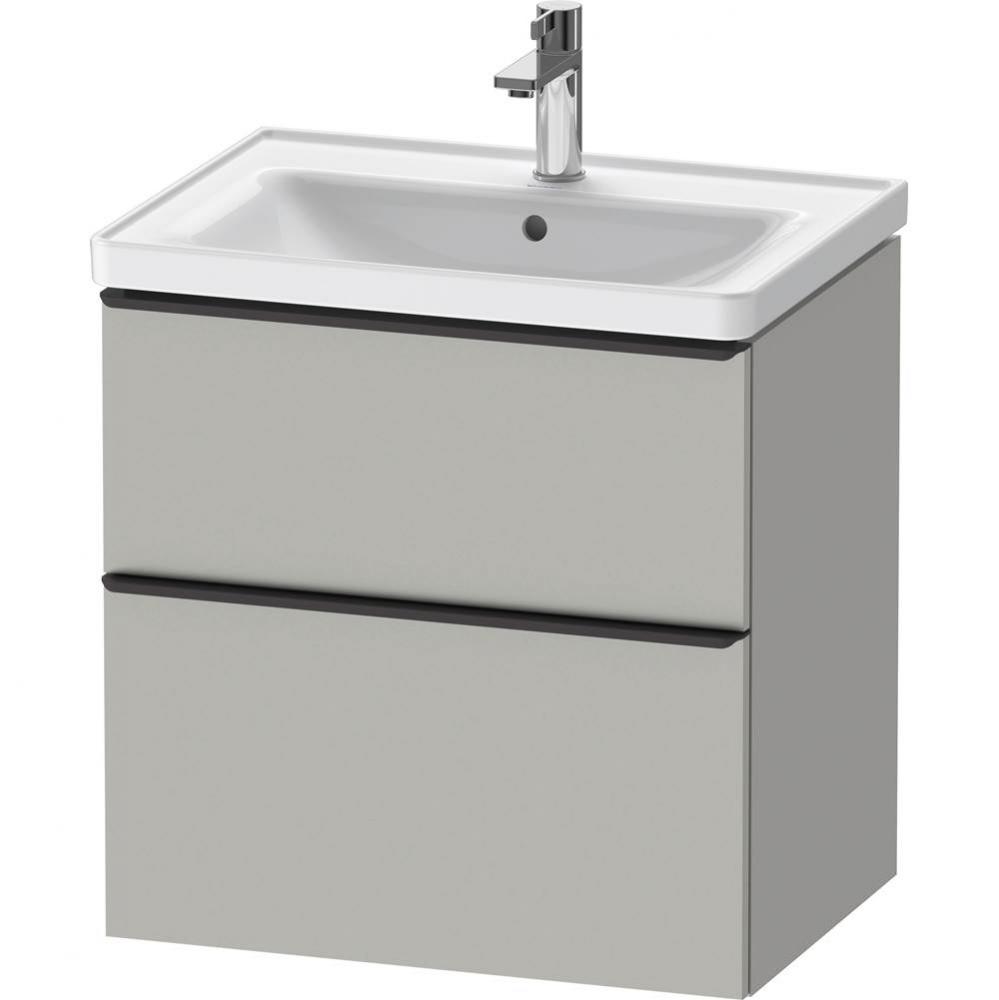 D-Neo One Drawer Wall-Mount Vanity Unit Concrete Gray