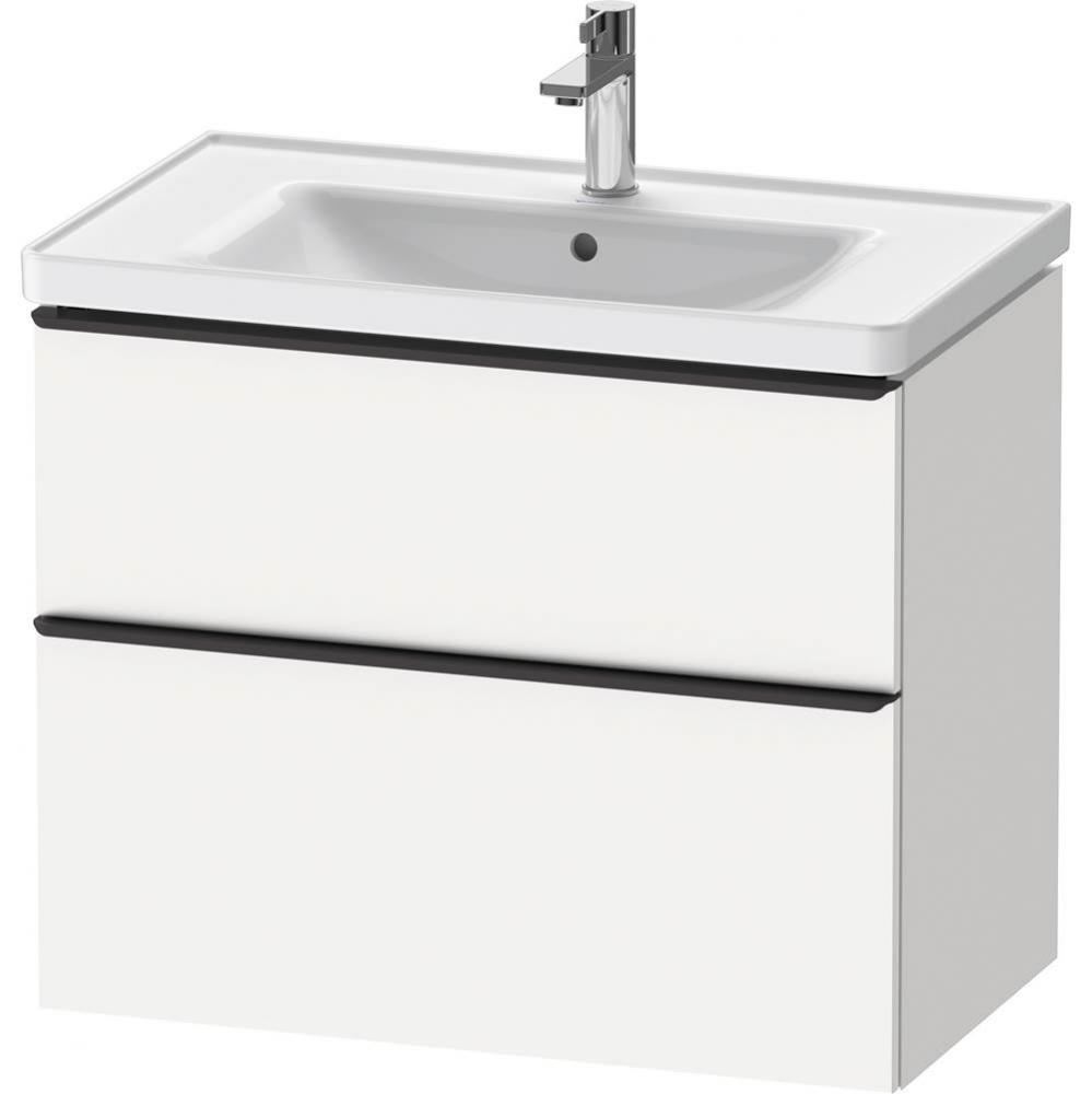 D-Neo Two Drawer Wall-Mount Vanity Unit White Matte