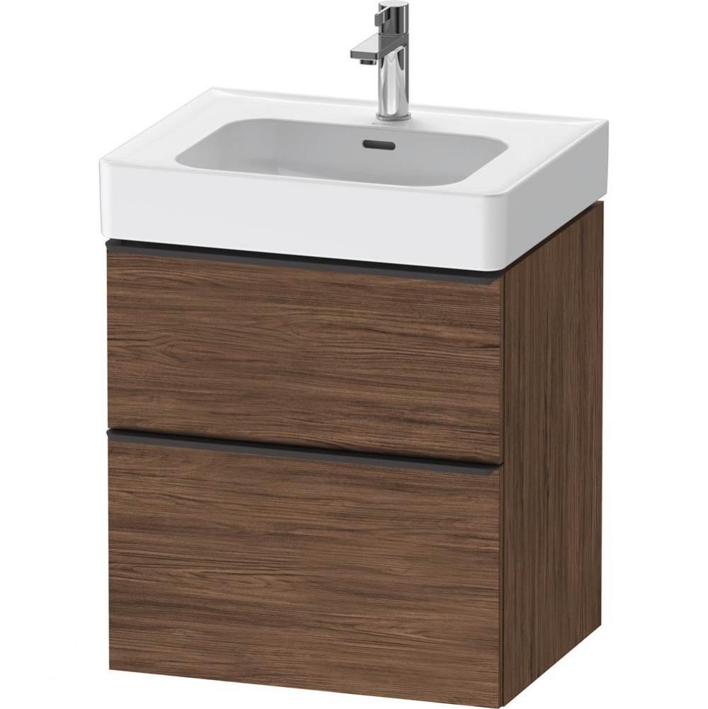 D-Neo Vanity Unit Wall-Mounted Walnut Dark