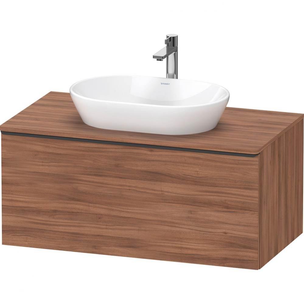 D-Neo One Drawer Wall-Mount Vanity Unit Natural Walnut