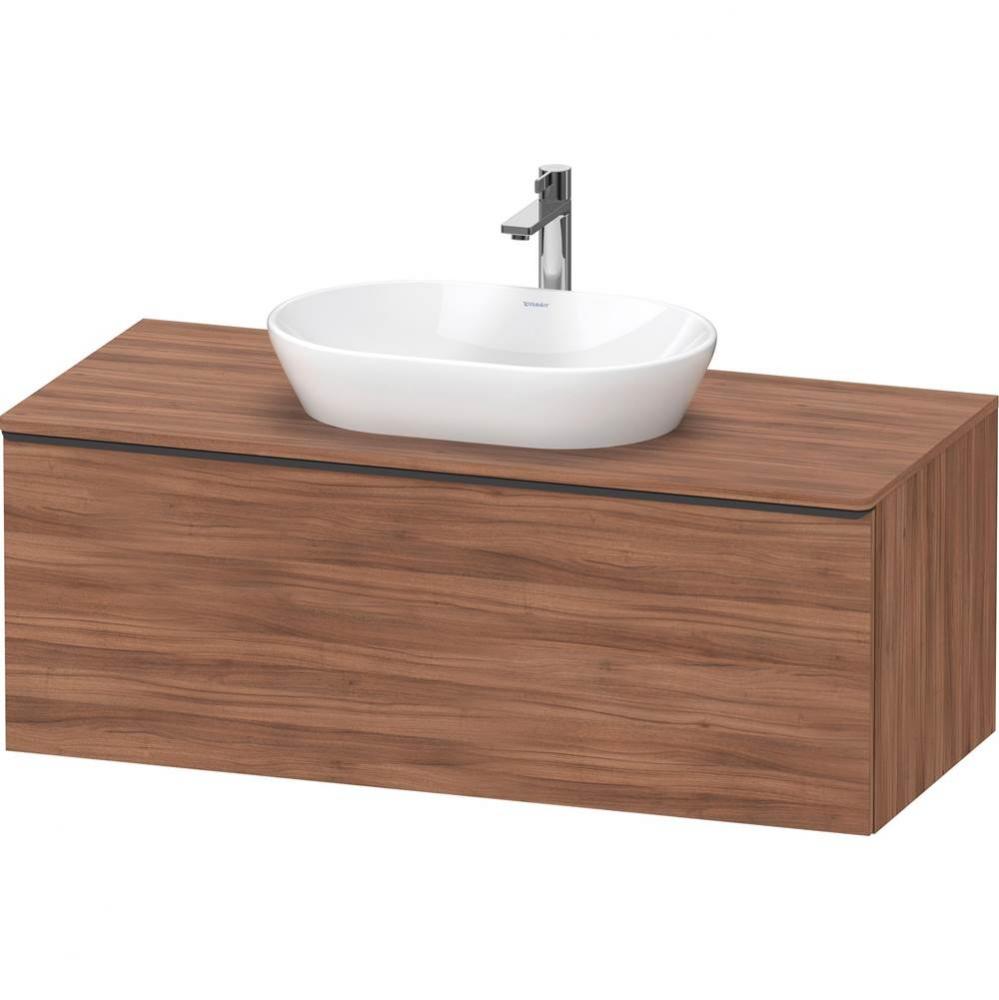 D-Neo One Drawer Wall-Mount Vanity Unit Natural Walnut