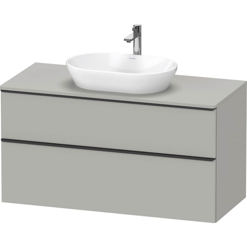 D-Neo Two Drawer Wall-Mount Vanity Unit Concrete Gray