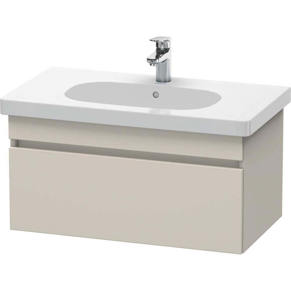 Duravit DuraStyle One Drawer Wall-Mount Vanity Unit Taupe