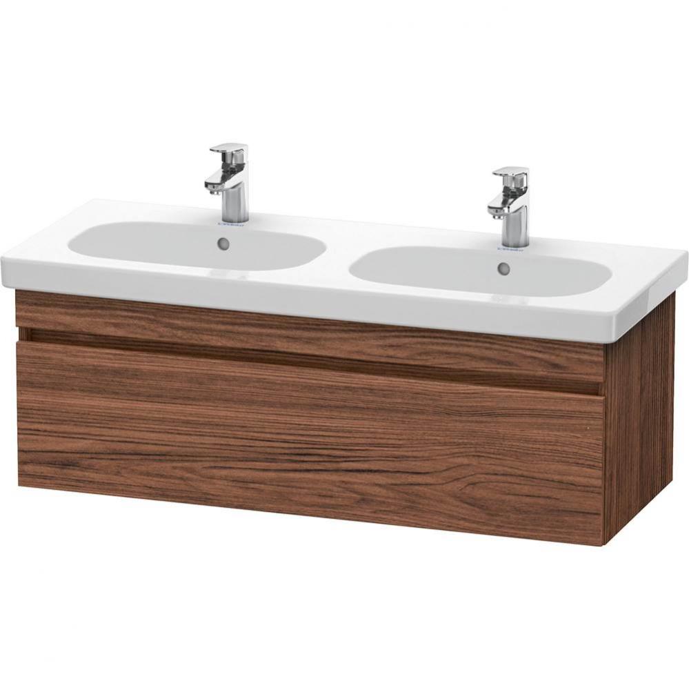 Duravit DuraStyle One Drawer Wall-Mount Vanity Unit Walnut Dark