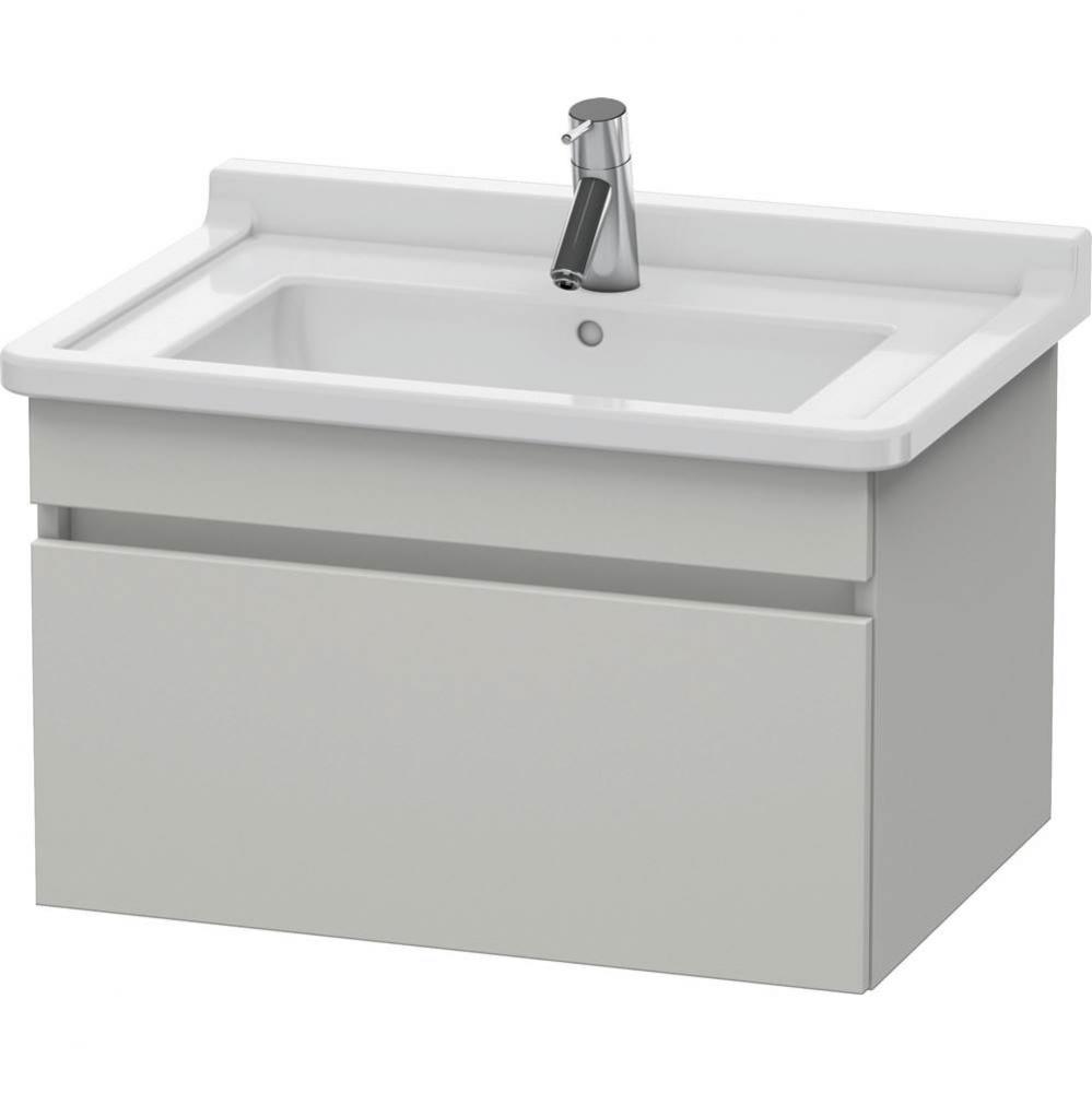 Duravit DuraStyle One Drawer Wall-Mount Vanity Unit Concrete Gray