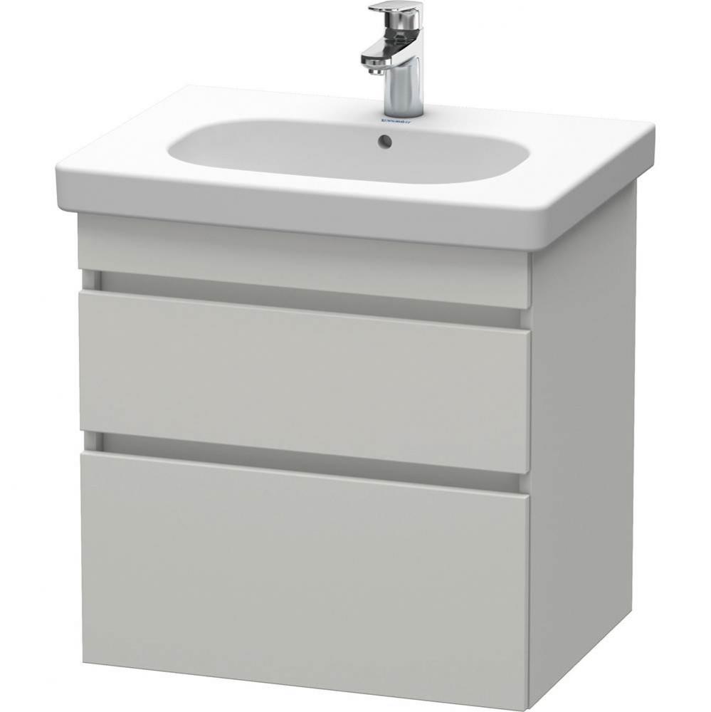 Duravit DuraStyle Two Drawer Wall-Mount Vanity Unit Concrete Gray