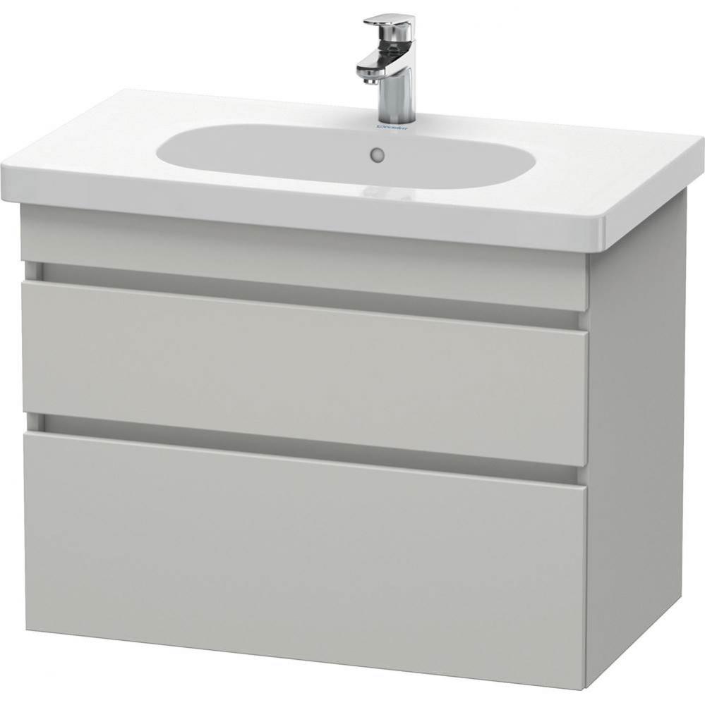 Duravit DuraStyle Two Drawer Wall-Mount Vanity Unit Concrete Gray