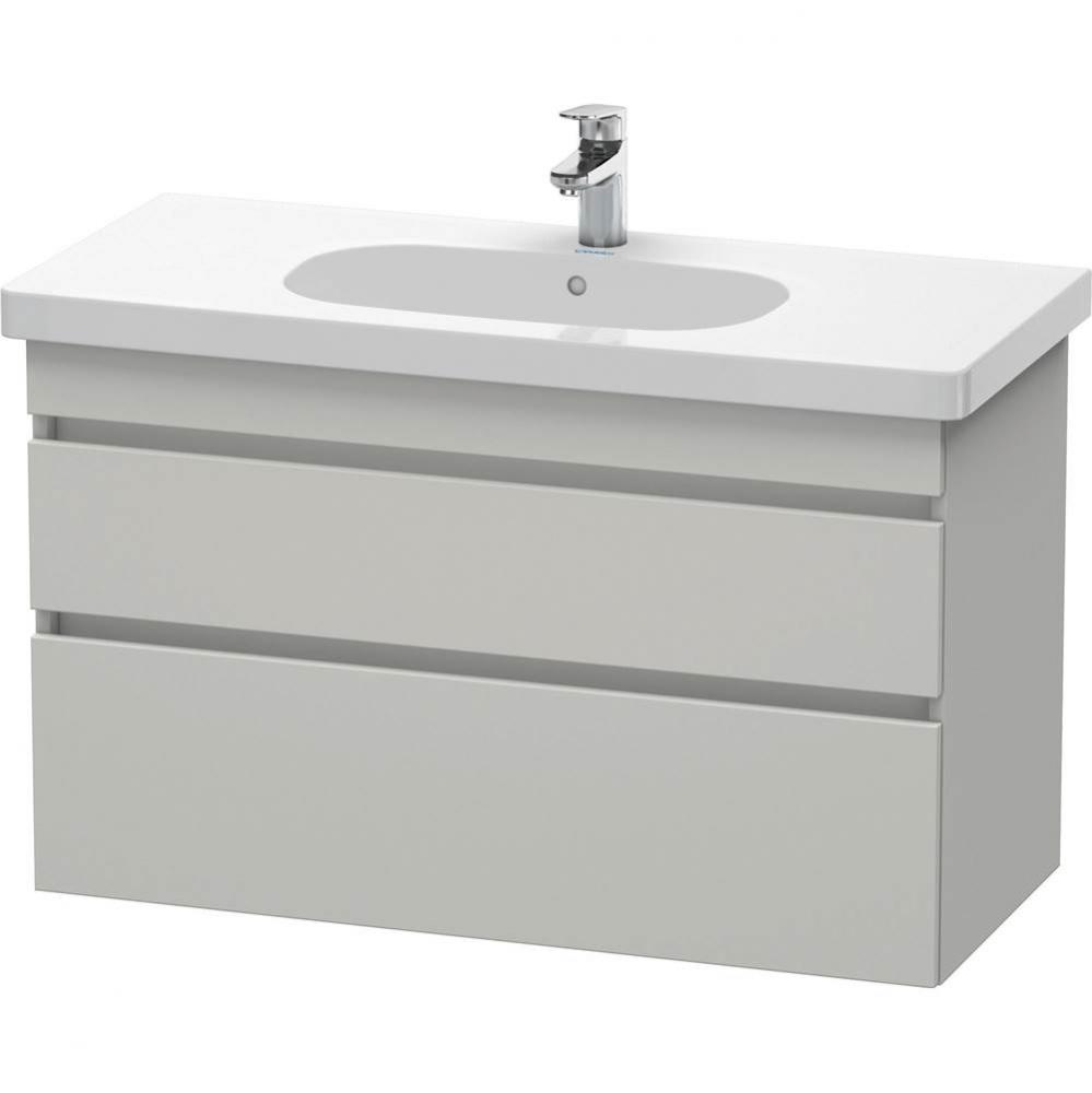 Duravit DuraStyle Two Drawer Wall-Mount Vanity Unit Concrete Gray