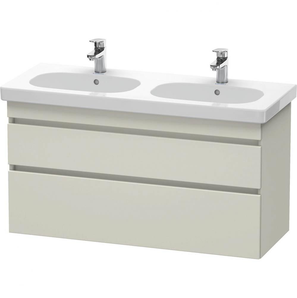 Duravit DuraStyle Two Drawer Wall-Mount Vanity Unit Taupe