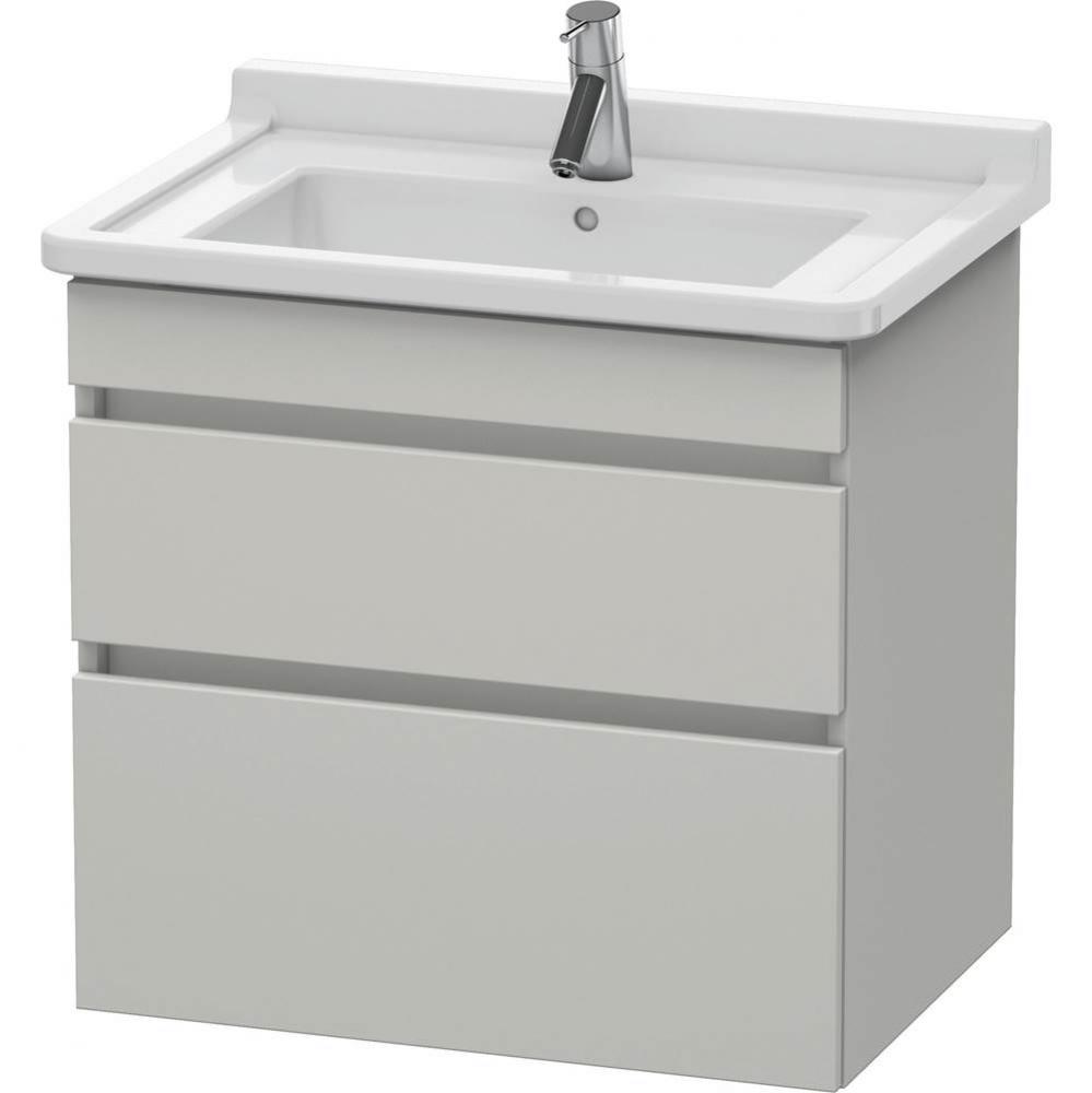 Duravit DuraStyle Two Drawer Wall-Mount Vanity Unit Concrete Gray