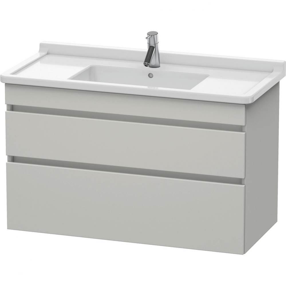 Duravit DuraStyle Two Drawer Wall-Mount Vanity Unit Concrete Gray