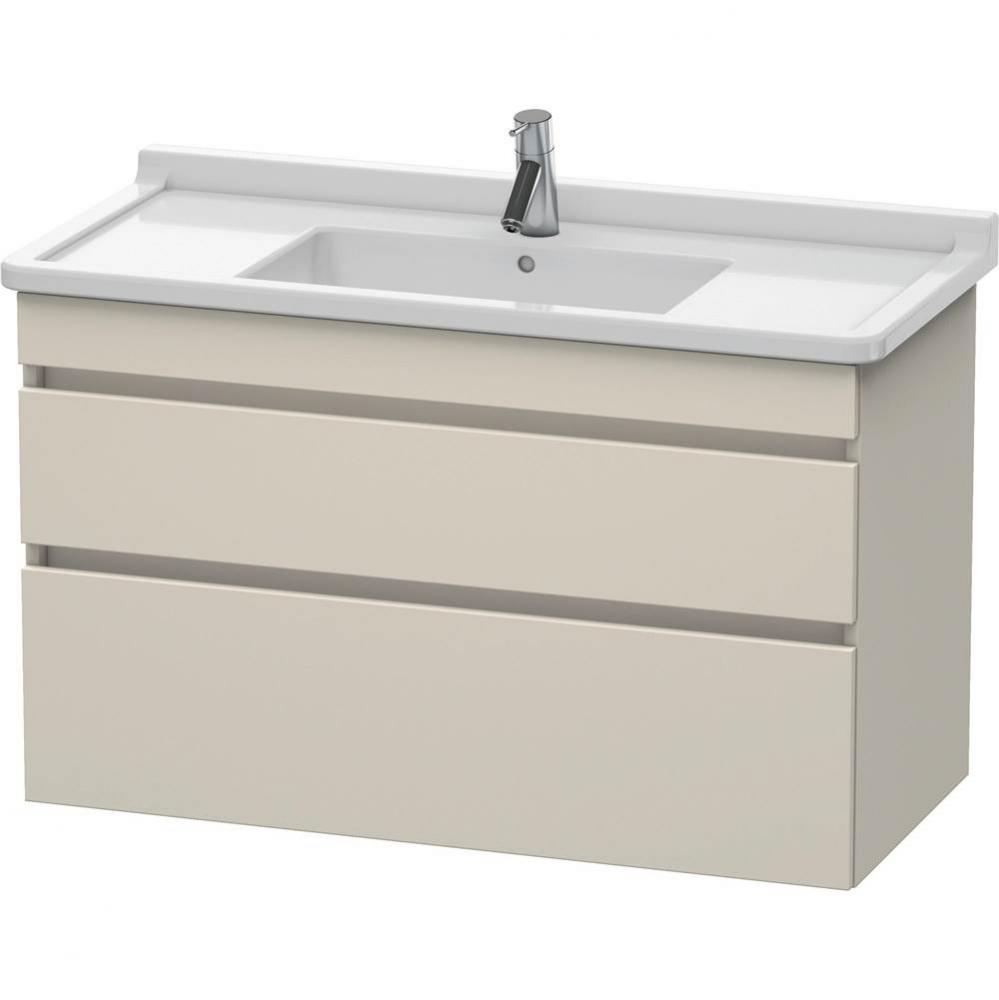 Duravit DuraStyle Two Drawer Wall-Mount Vanity Unit Taupe