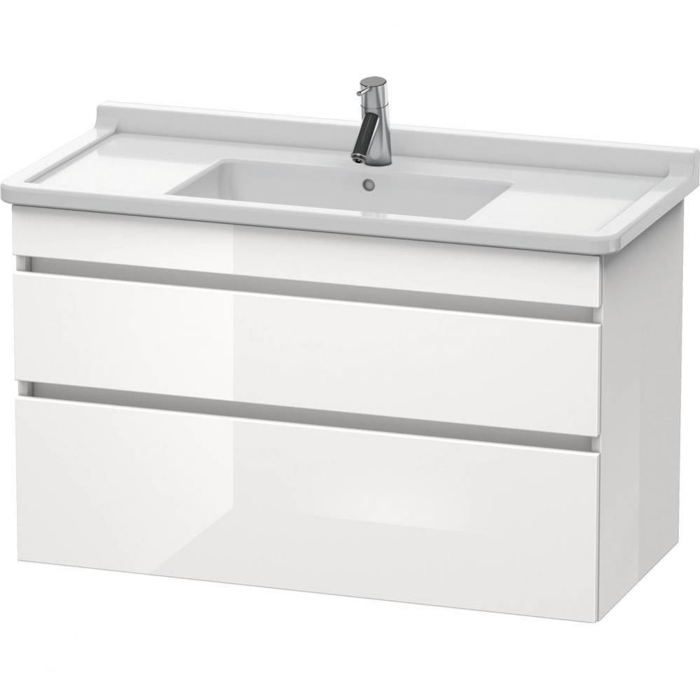 Duravit DuraStyle Two Drawer Wall-Mount Vanity Unit Linen|Basalt