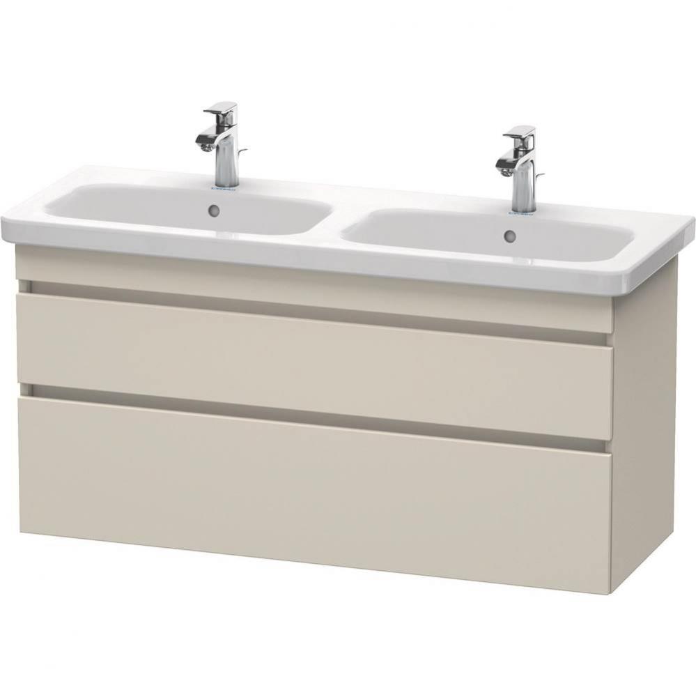 Duravit DuraStyle Two Drawer Wall-Mount Vanity Unit Taupe