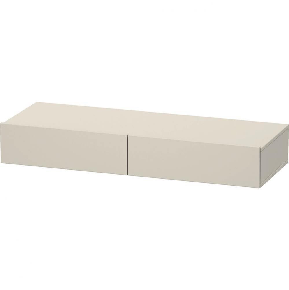 Duravit DuraStyle Shelf With Drawer  Taupe Matte