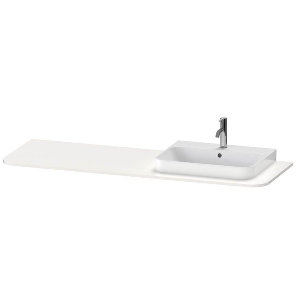 Happy D.2 Plus Console with One Sink Cut-Out White