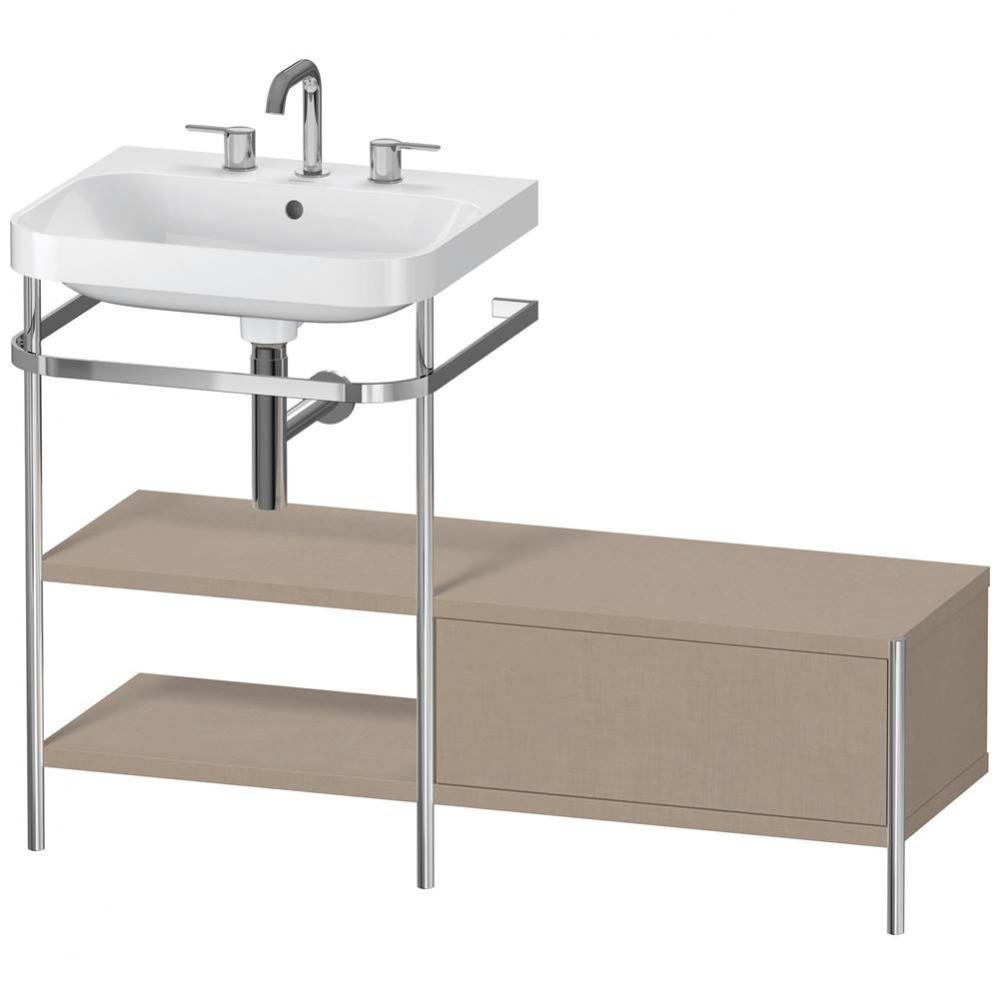 Duravit Happy D.2 Plus C-Shaped Metal Console  Linen