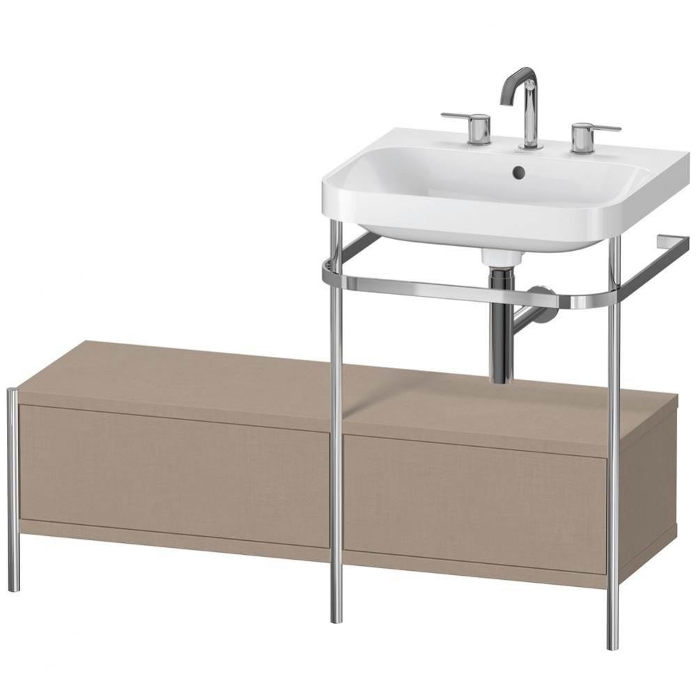 Duravit Happy D.2 Plus C-Shaped Metal Console  Linen