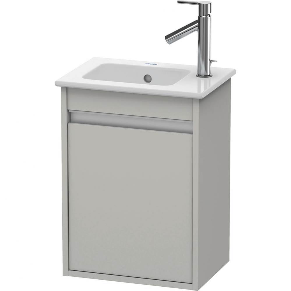 Ketho One Door Wall-Mount Vanity Unit Concrete Gray