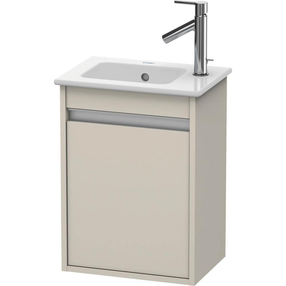 Duravit Ketho One Door Wall-Mount Vanity Unit Taupe