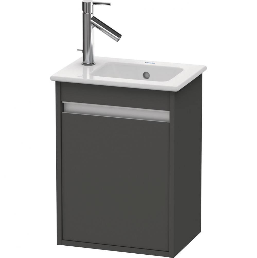 Ketho One Door Wall-Mount Vanity Unit Graphite