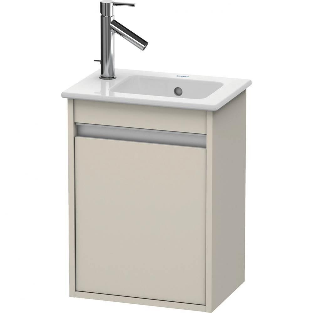 Duravit Ketho One Door Wall-Mount Vanity Unit Taupe