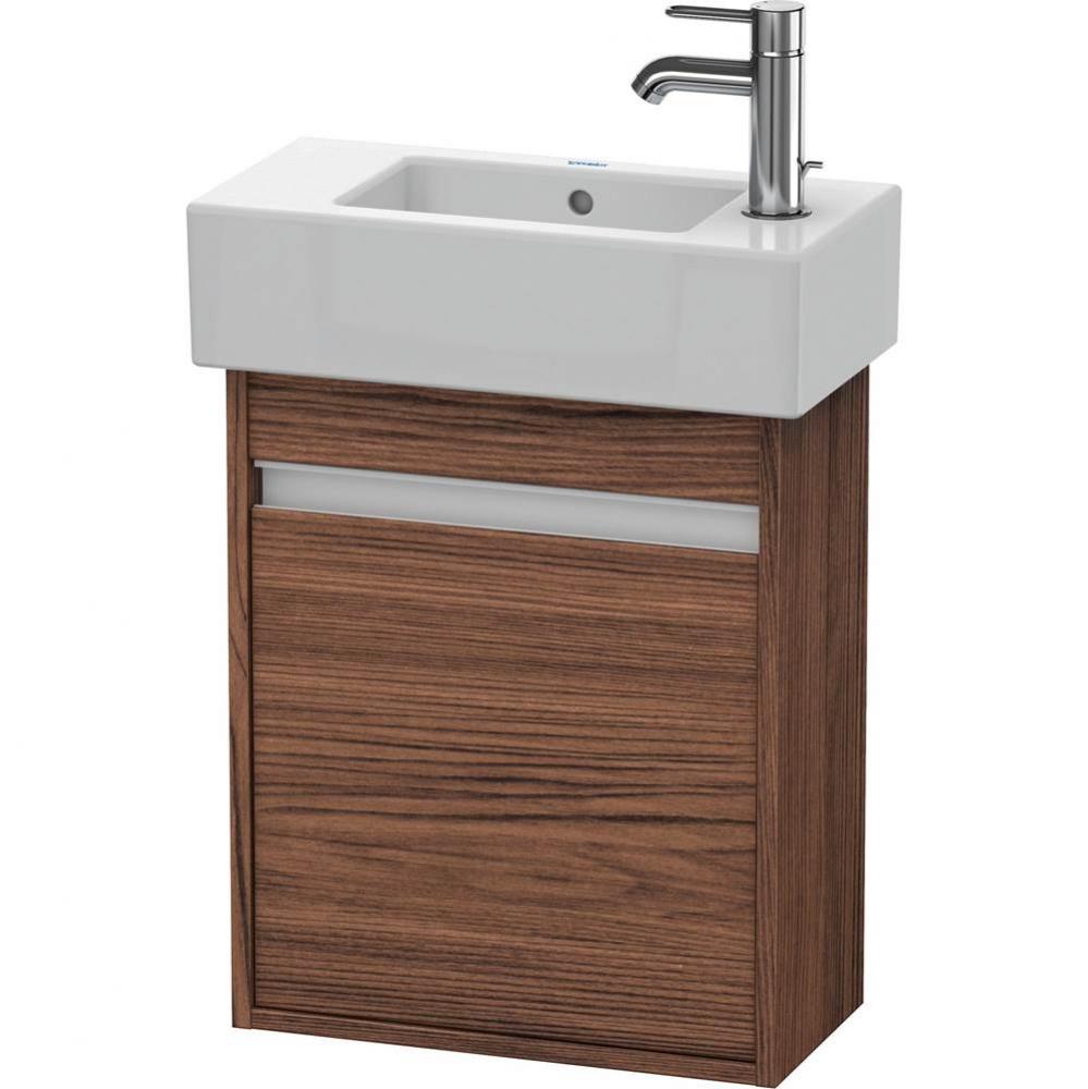 Duravit Ketho Wall-Mount Vanity Unit Walnut Dark